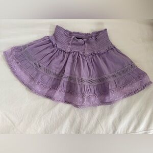 Girls KATIEJ NYC Lilac Smocked Ruffle skirt (size M girls)